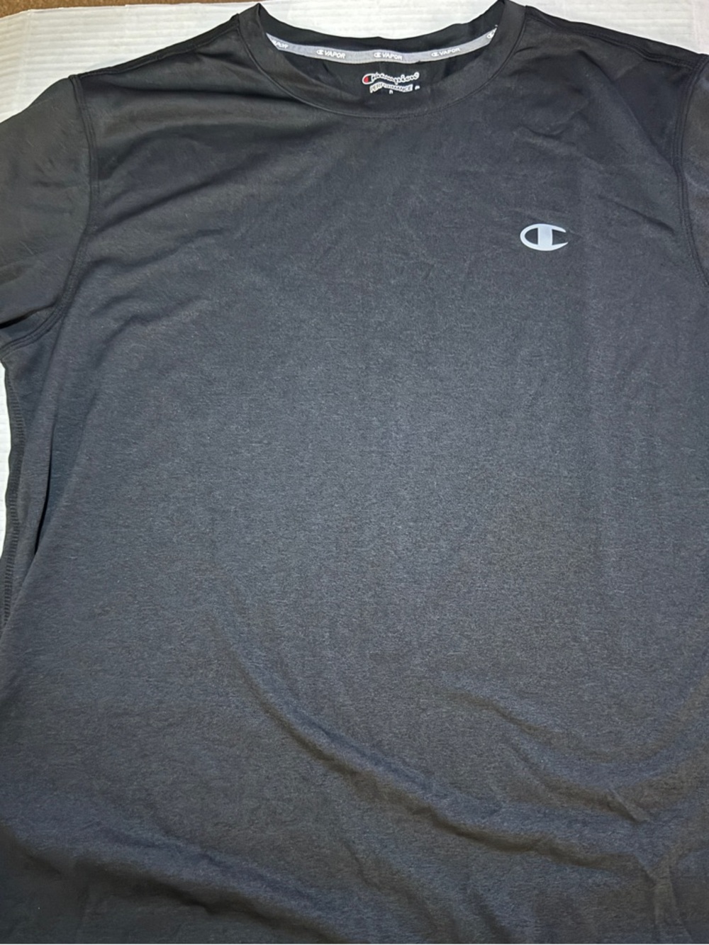 Champion Vapor Performance Mens Short Sleeve Shirt Athletic Tee Size L